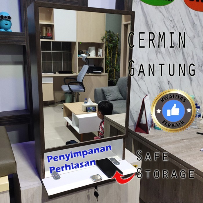 Cermin kabinet/cermin dinding box/matrial Multiflex lapis HPL