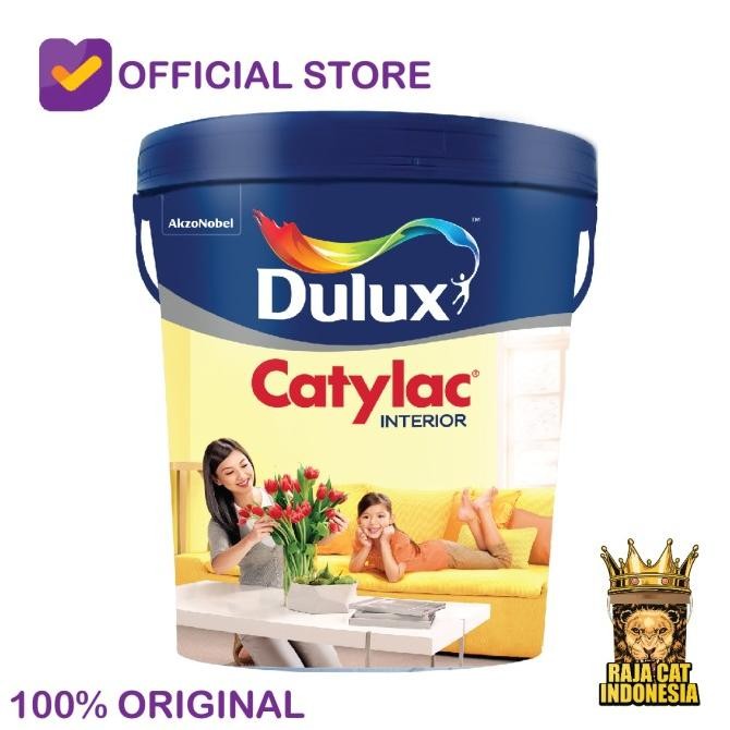 

CAT TEMBOK DULUX CATYLAC PUTIH 1501 / BRILLIANT WHITE 2290 25 KG PAIL ORIGINAL