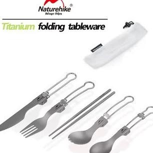 

Berkualitas sendok garpu titanium NATUREHIKE NH19C001 cutlery pisau sumpit spoon