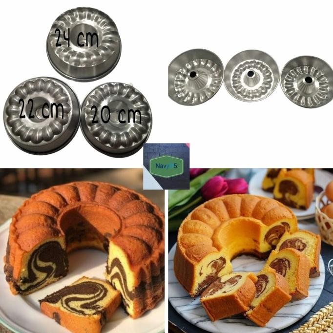 

BOOM SALE Loyang Cetakan Kue Bolu Salur / Cetakan Marmer Cake /Loyang Kick Press