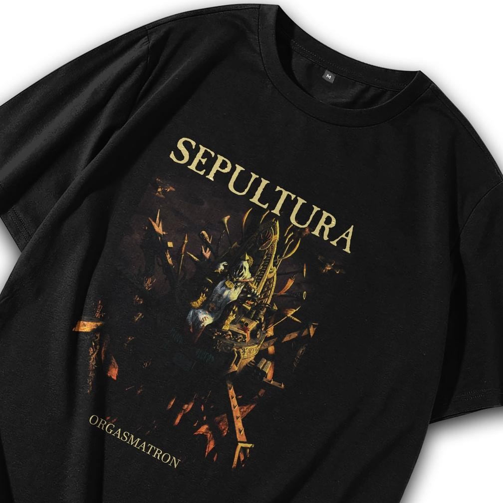 Termurah Kaos Metal Baju Metal Sepultura Orgasmatron Punk Oversize Atasan Vintage Music Anak Pria Wa