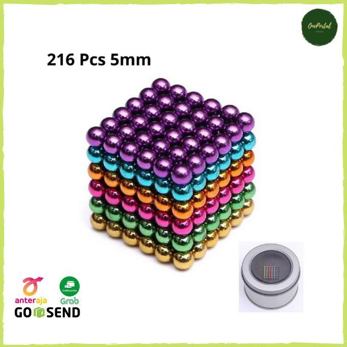 ori - mainan magnet bola susun edukatif kreatif anak / magnetic bucky balls