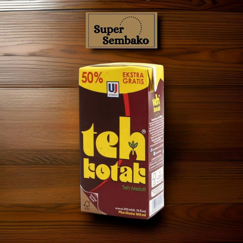 

TEH KOTAK RASA MELATI 300ml (Kemasan Ekstra 50% 200ml + 100ml)