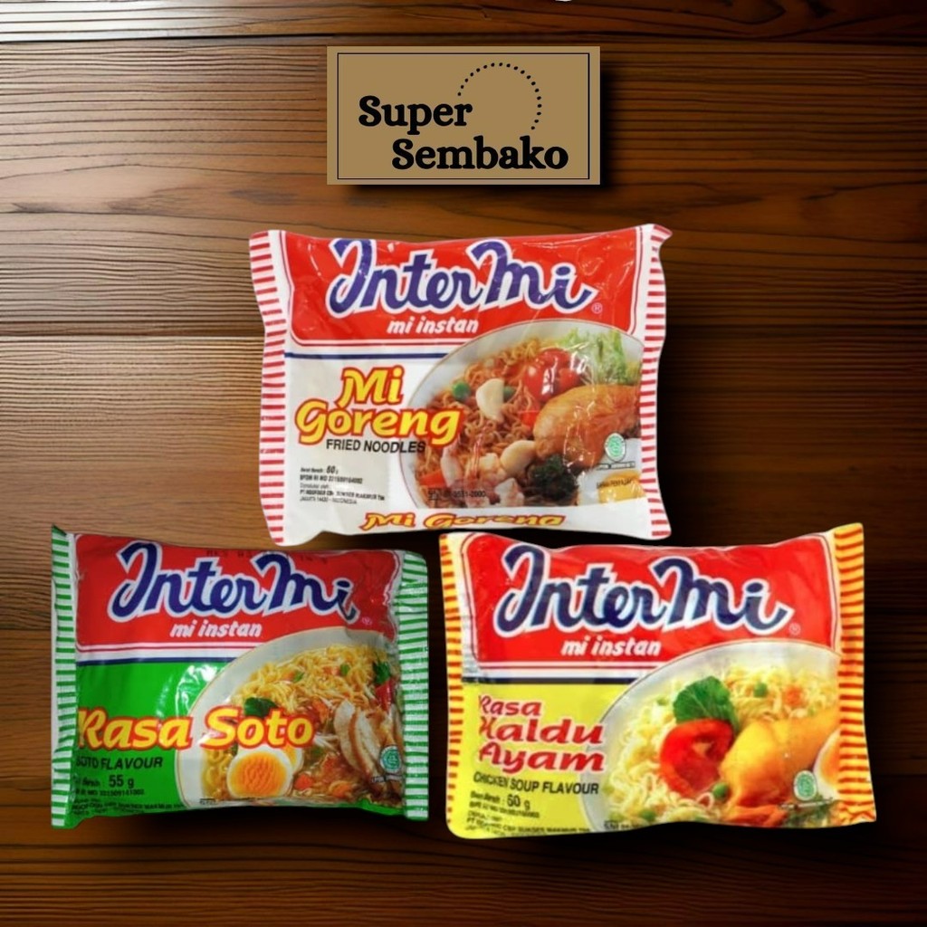 

MIE INSTAN INTERMI RASA MI INSTAN GORENG KUAH SOTO KALDU AYAM 60gr MURAH / Super Sembako