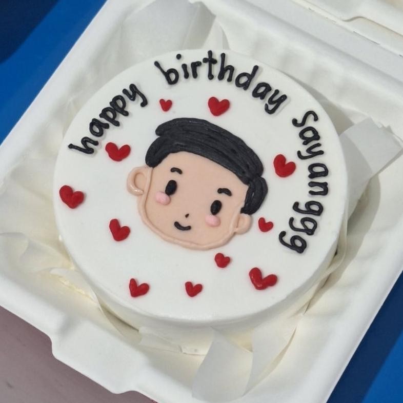 

[D10cm] (BISA DADAKAN) Bento cake bagasse box jakarta | Korean cake | Custom cake | Birthday cake [Baca Deskripsi]