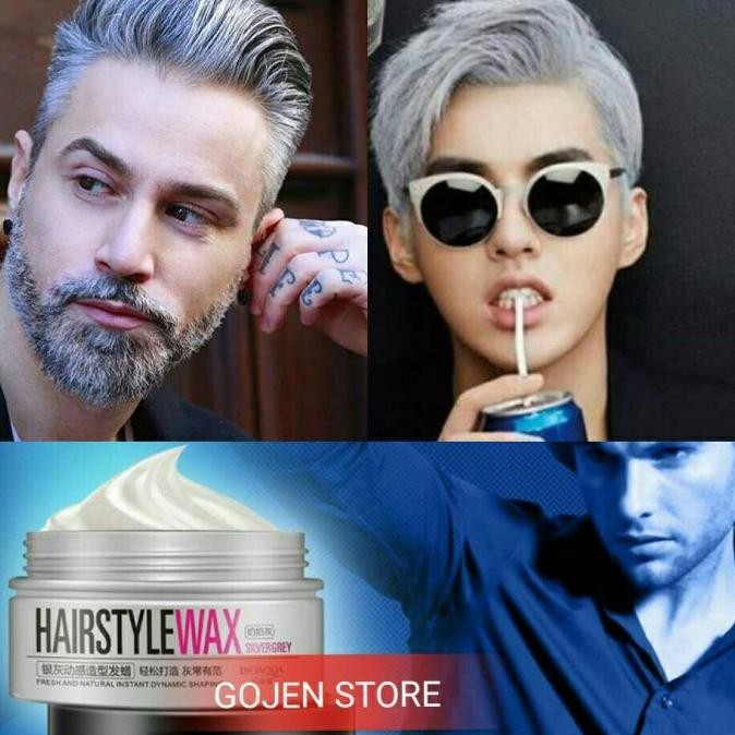 Baru Wax Warna Silver Grey Ash #Pomade Paste Monogram Suavecito Hello Opa
