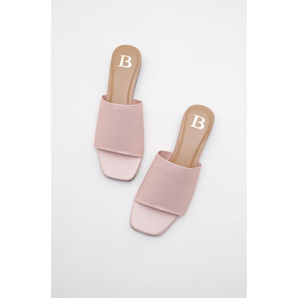 BERRYBENKA - SANDAL SLOP WANITA SOFIA IBIZA SANDAL WIDE STRAP - PINK,38