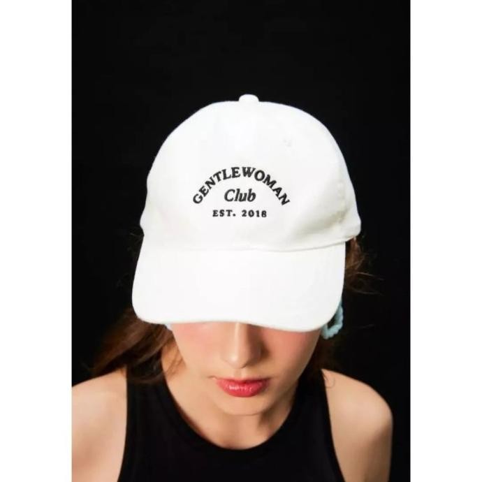 GW CLUB BASEBALL CAP - TOPI BASEBALL WANITA KOREA PUTIH POLOS IMPORT ORIGINAL