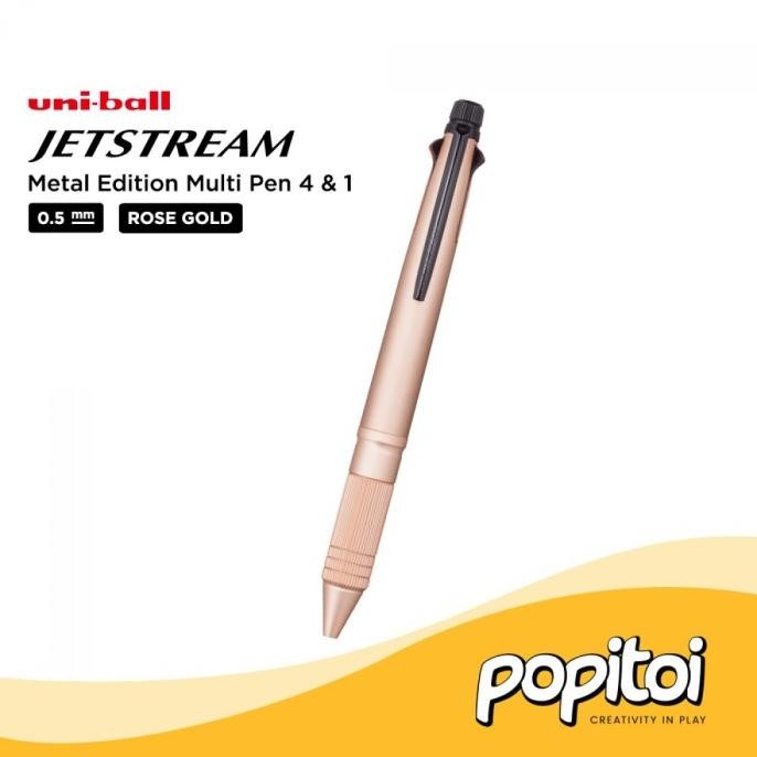 

TERBARU - Uni Ball JETSTREAM METAL Edition Multi Pen 4 & 1 0.5 mm Uniball Multip