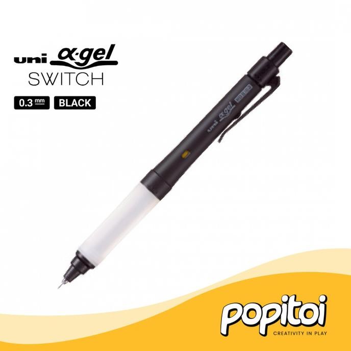 

BEBAS ONGKIR - UNI Kuru Toga Alpha Gel SWITCH Mechanical Pencil 0.3 0.5 mm Pensil