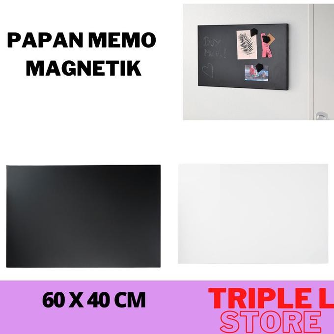 

BEBAS ONGKIR - Papan Memo Pengumuman Magnetik Memo Board Magnetic 60x40 cm SVSS