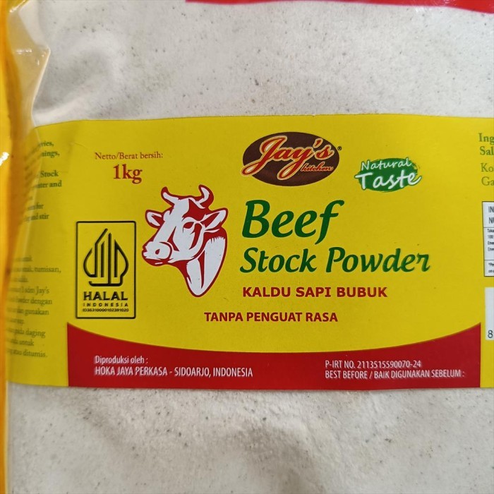 

Termurah Jays Beef Stock 1 Kg - Kaldu Sapi Bubuk Non Msg Halal Instant Enak Ready