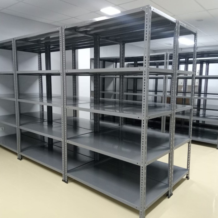 TERBARU Rak Besi Siku 120 x 60 x 200cm (5Ambalan) BISA GRAB