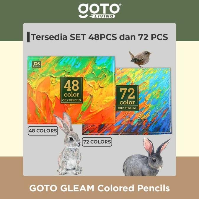 

GOTO GLEAM COLOR PENCIL PENSIL WARNA LENGKAP ISI 48 72 PCS BESAR