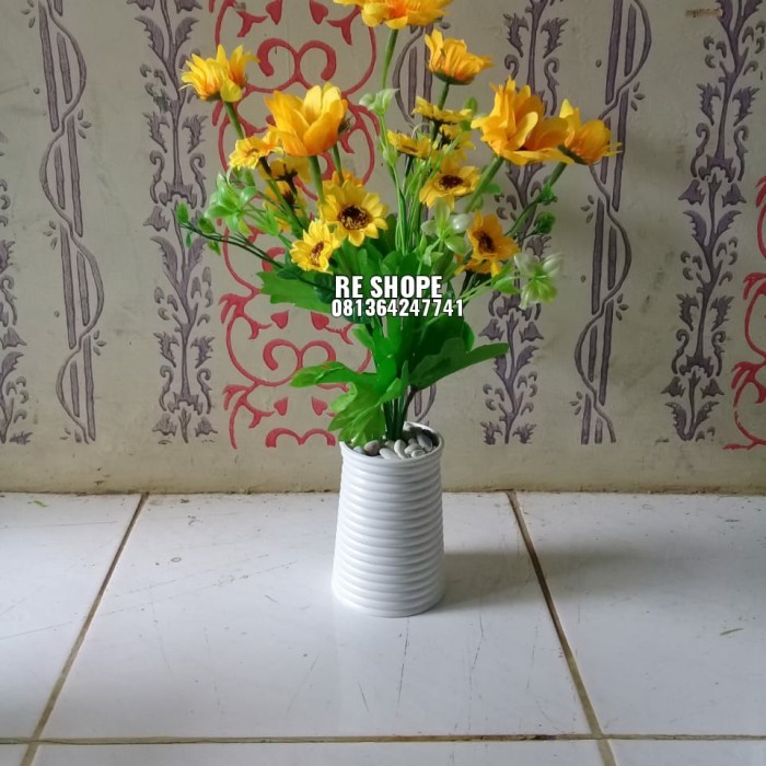 Bunga Plastik/Bunga Matahari/Bunga Meja Pohon Hias Plastik Artificial Terlaris