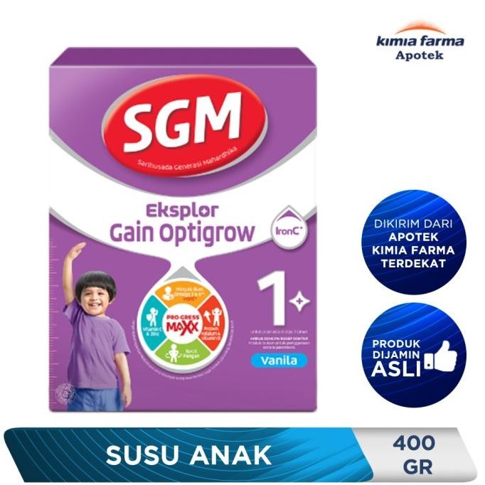 

Sgm Eksplor Gain Optigrow 400 Gr / Susu Anak / Kimia Farma