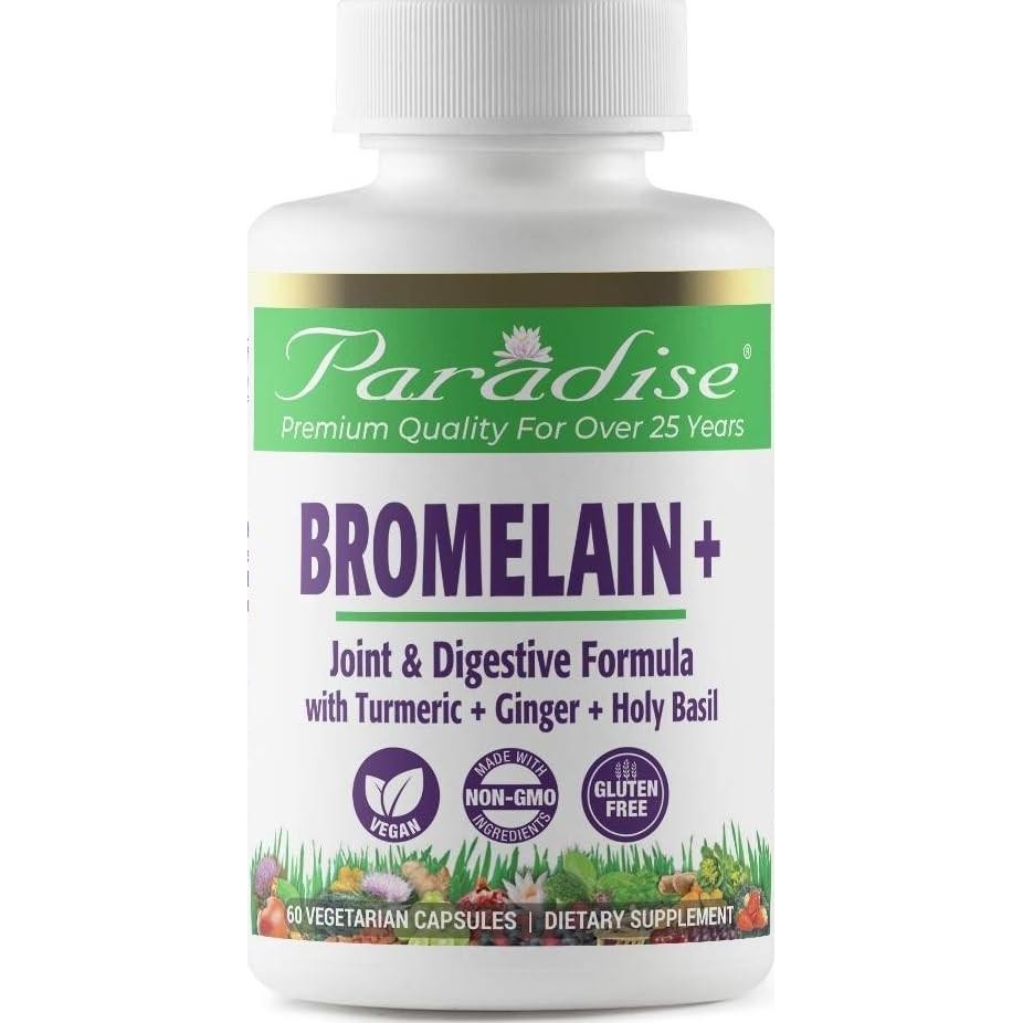 

Paradise Bromelain + 60 Vegetarian Capsules