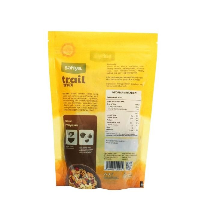 

TERUJI Trail Mix 500 Gram Dried Fruit Seed Nut Roasted Snack Safiya Kode 1316