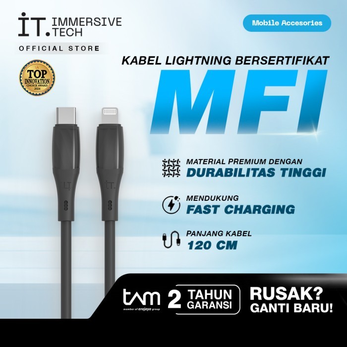 IT Trans Silica Cable C to L - Black