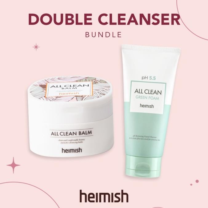 

TERSEDIA HEIMISH ALL CLEAN GREEN FOAM + ALL CLEAN BALM 120 ML