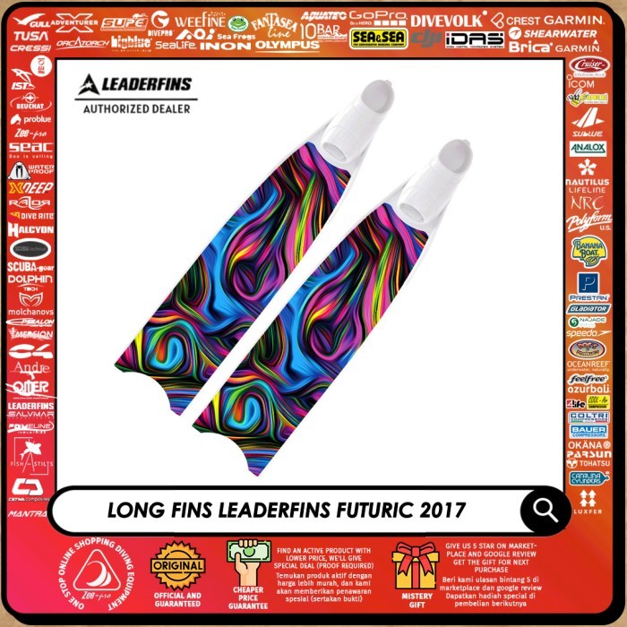 Long fins Leaderfins Freediving Fiberglass Futuric Limited 2017