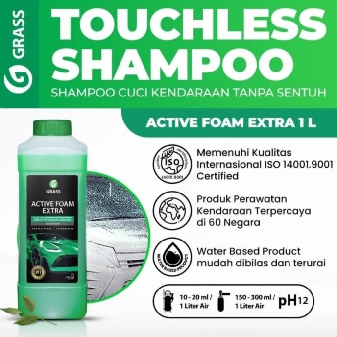 

TERSEDIA GRASS ACTIVE FOAM EXTRA TOUCHLESS SHAMPOO 1 LITER / SABUN TANPA SENTUH