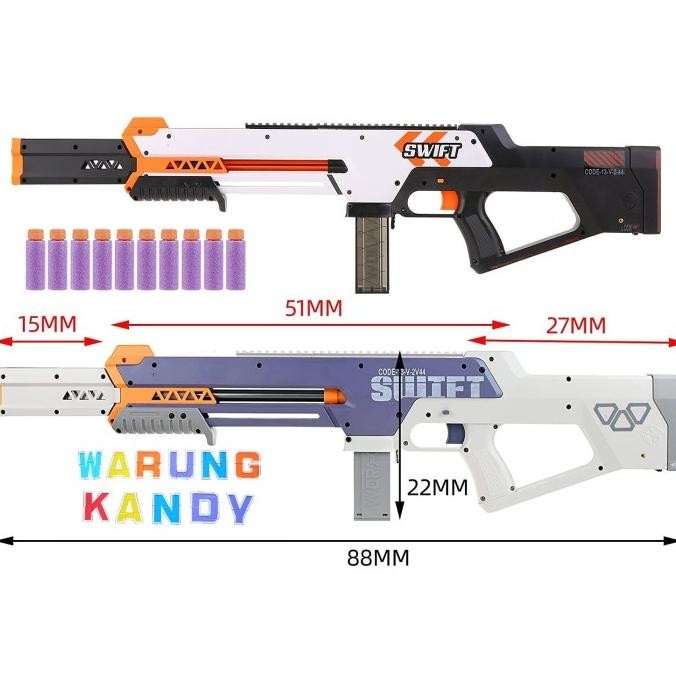 

TERSEDIA WORKER SWIFT SPRING SHORT FOAM DART BLASTER TOY - NOT NERF