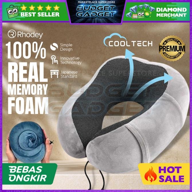 

TERSEDIA RHODEY BANTAL LEHER TRAVEL MEMORY FOAM U-SHAPE FOLDABLE NECK PILLOW