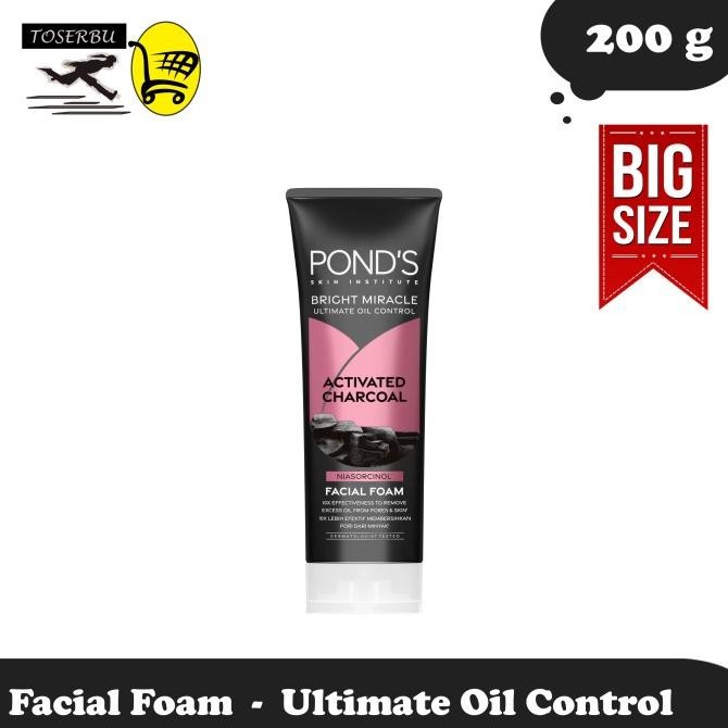 

TERSEDIA PONDS BRIGHT MIRACLE ULTIMATE OIL CONTROL ACTIVATED CHARCOAL FACIAL FOAM 200G