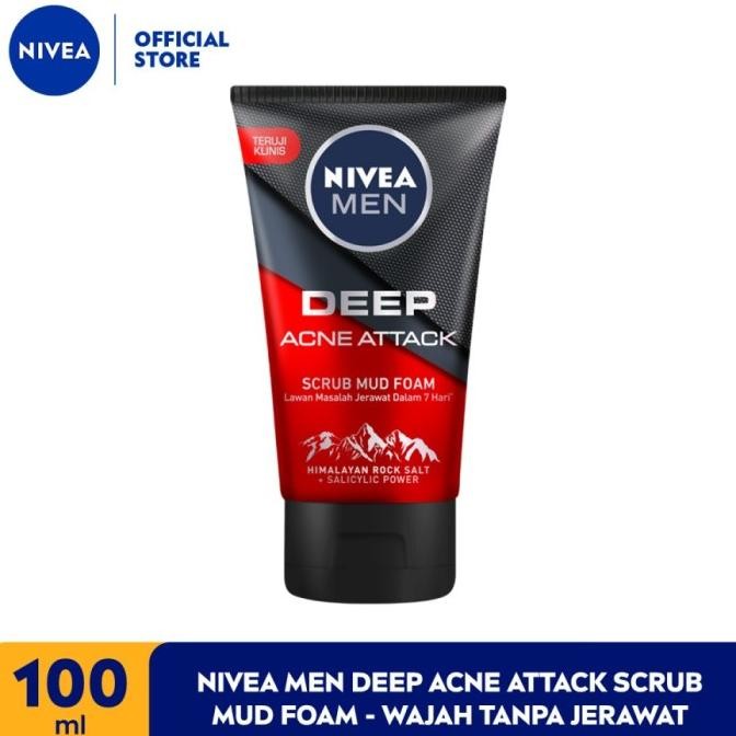 

TERSEDIA NIVEA MEN DEEP ACNE ATTACK SCRUB MUD FOAM 100ML WAJAH TANPA JERAWAT