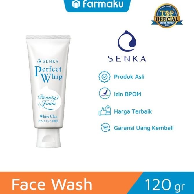 

TERSEDIA SENKA FACIAL FOAM PERFECT WHITE CLAY 120 GR - SABUN PEMBERSIH WAJAH
