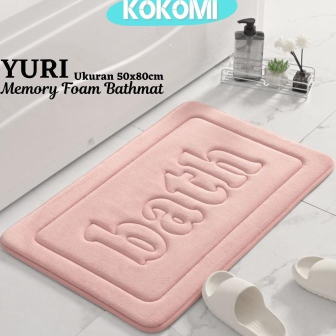 

TERSEDIA KOKOMI PREMIUM KESET MEMORY FOAM YURI 50X80 CM KESET KAMAR MANDI TEBAL