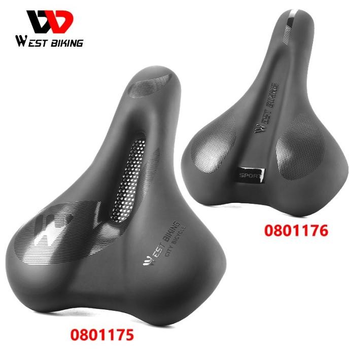 

TERSEDIA WEST BIKING SADEL SEPEDA LIPAT MTB EMPUK FOAM TEBAL PU LEATHER