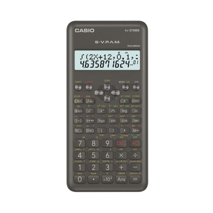 

BEBAS ONGKIR - Casio Kalkulator FX-570MS Scientific Calculator Kuliah Sekolah FX 570