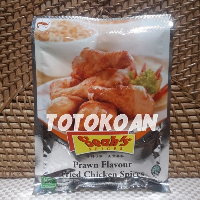 

TERBARU SEAH'S Prawn flavour fried chicken spices 42 gram