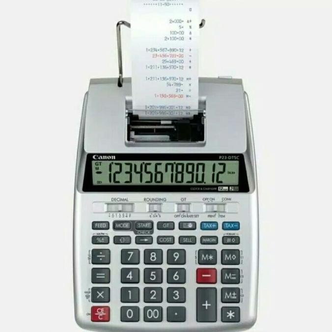 

Calculator Kalkulator Kasir CANON P23-DTSC Mini Printing