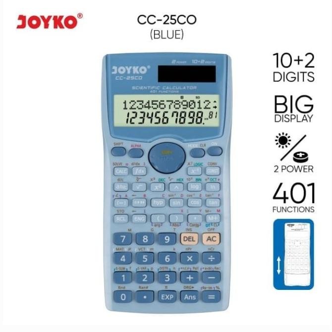 

TERMURAH - Calculator Kalkulator Joyko Cc-25Co Scientific 401 Functions