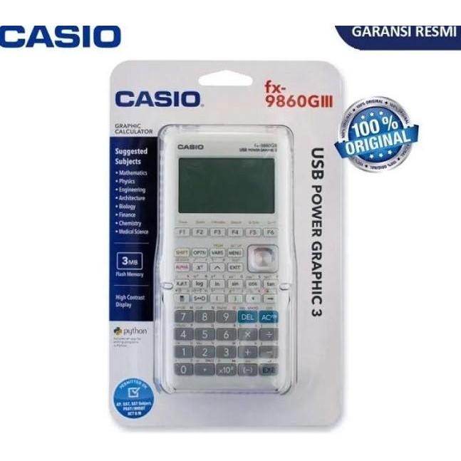 

BEBAS ONGKIR - kalkulator scientific casio fx 9860 fx9850 GIII kalkulator grafik