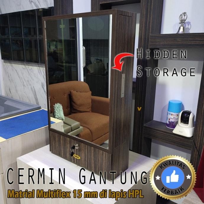 Diskon Cermin Kabinet/Cermin Dinding Box/Matrial Multiflex Lapis Hpl