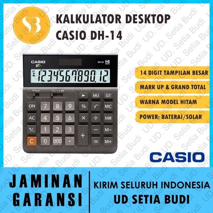 

TERBARU - Kalkulator Desktop Casio DH-14 Asli dan Bergaransi DH14