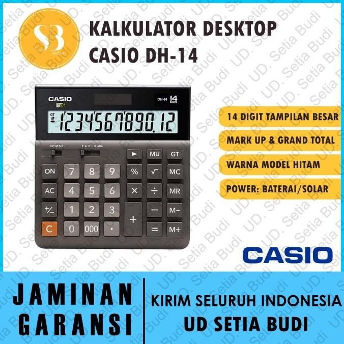 

BEBAS ONGKIR - Kalkulator Desktop Casio DH-14 Asli dan Bergaransi DH14
