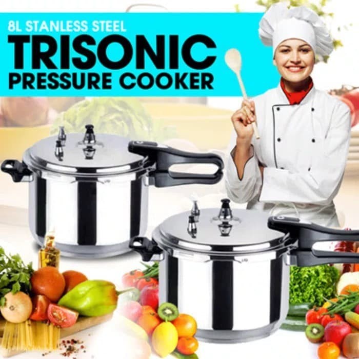 TERBARU Panci presto stainless TRISONIC 8 liter BISA GOSEND