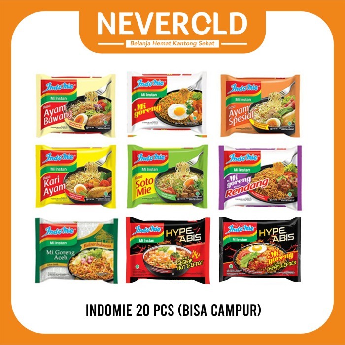 

Indomie isi 20pcs Campur / Mix PREMIUM