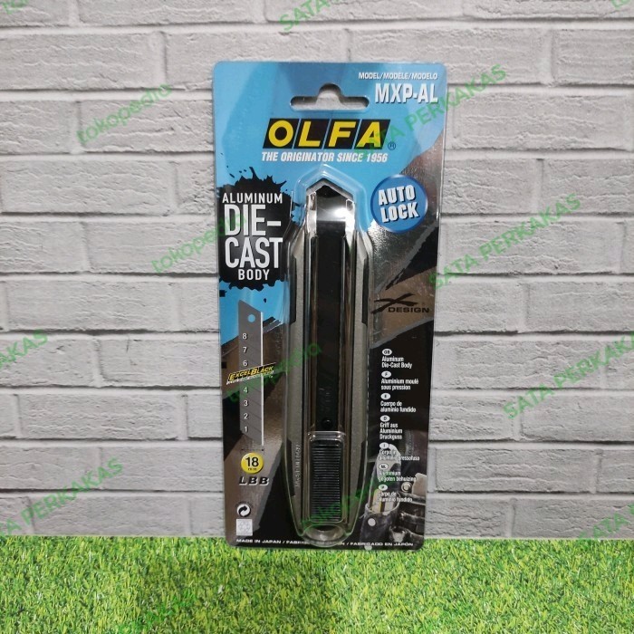 

Pisau Blade Cuter Knife 18mm Snap-Off blade cutter MXP-AL OLFA JAPAN NEW Kode 108
