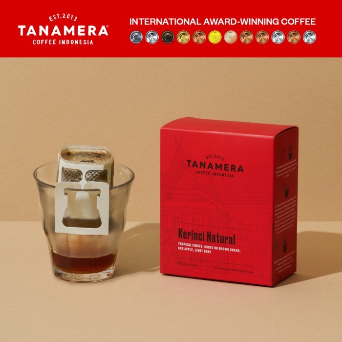 

Tanamera Coffee Drip Bag / Filter Bag: Kerinci Natural STOK TERBATAS