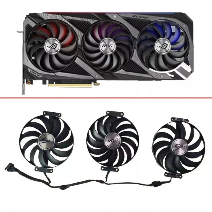 Fan kipas Asus Rog Strix RX 6700 xt 6800 xt 95mm 7pin