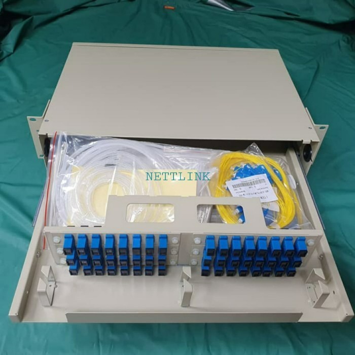 ODF / OTB Rack 48 core Sc model NWC/ PAZ, Lengkap