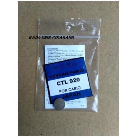 Casio Panasonic Capacitor Solar Battery Rechargeable Lithium CTL920F Import Premium