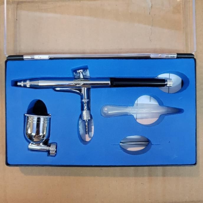 

Promo Air Brush Kit Tabung Samping Spray Gun Lukis Merk H&L COD