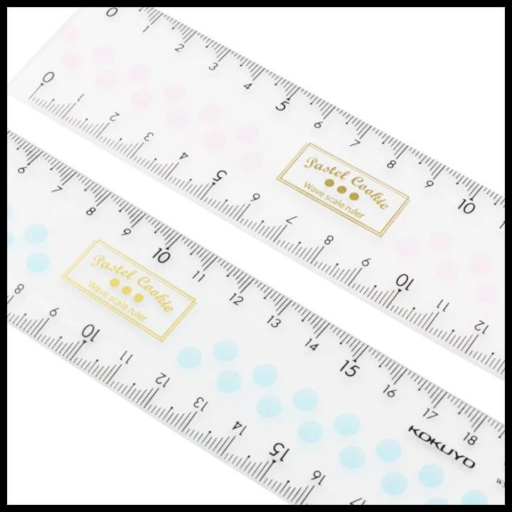 

Kokuyo Pastel Cookie Wave Scale Ruler - 20Cm